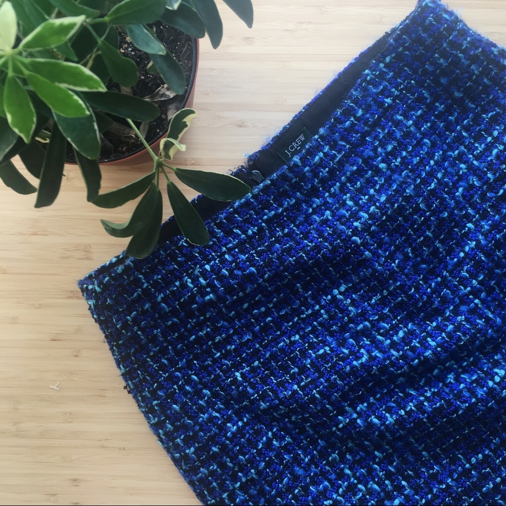 J. Crew Factory - Royal Tweed Mini Skirt (6)